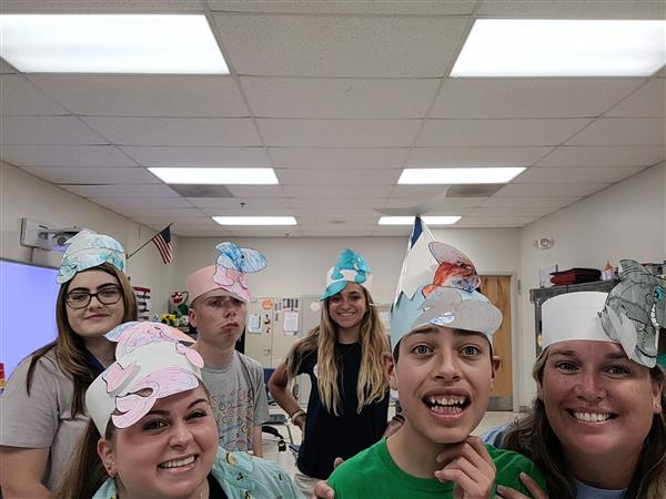 Fintastic students and staff of C208
